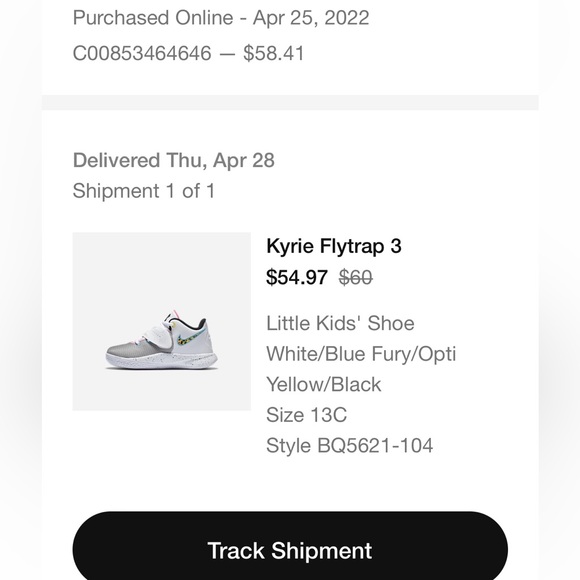 Kyrie Flytrap 3, Boys sneakers, white size 13C - Picture 10 of 10